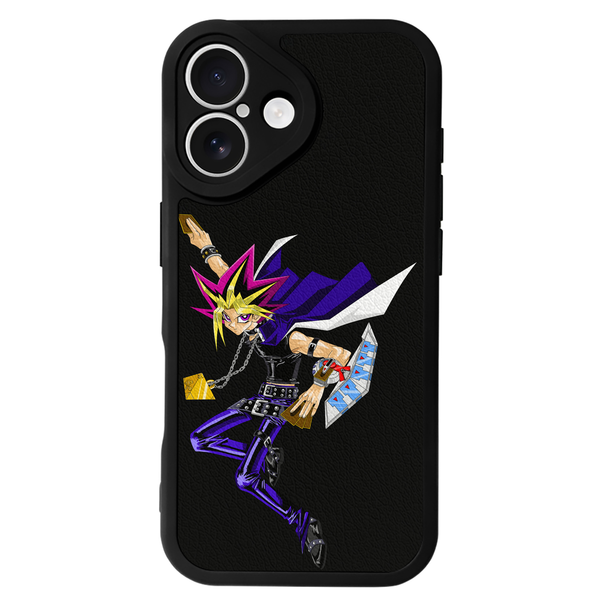 遊☆戯☆王 Yu-Gi-Oh! 【iPhone 16シリーズ対応】シリコンスマホケース（レザー調） 材質：シリコン